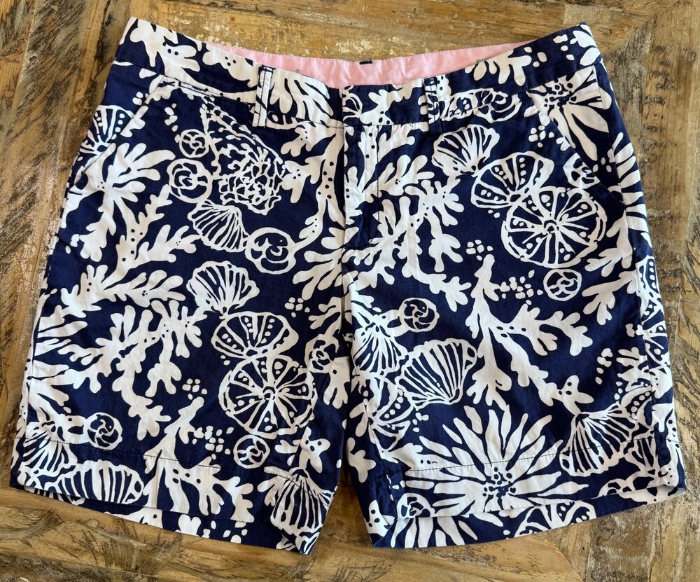 Lilly Pulitzer Avenue Shorts Sz 6 “In the Groove” RN88189 beach vacation preppy